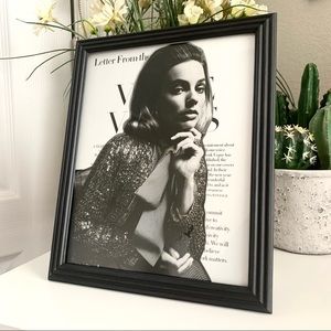 Editorial Collage Wall Art Margot Robbie Black White Portrait Chic Aesthetic